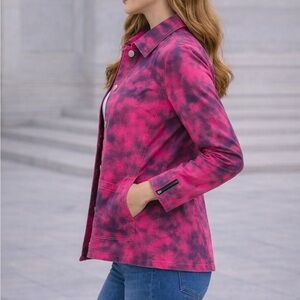 Women's Pink Tie-Dye Jacket